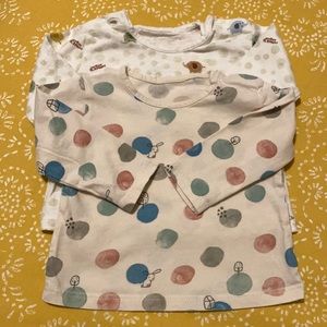 Zara Mini set of 2 long sleeve shirts